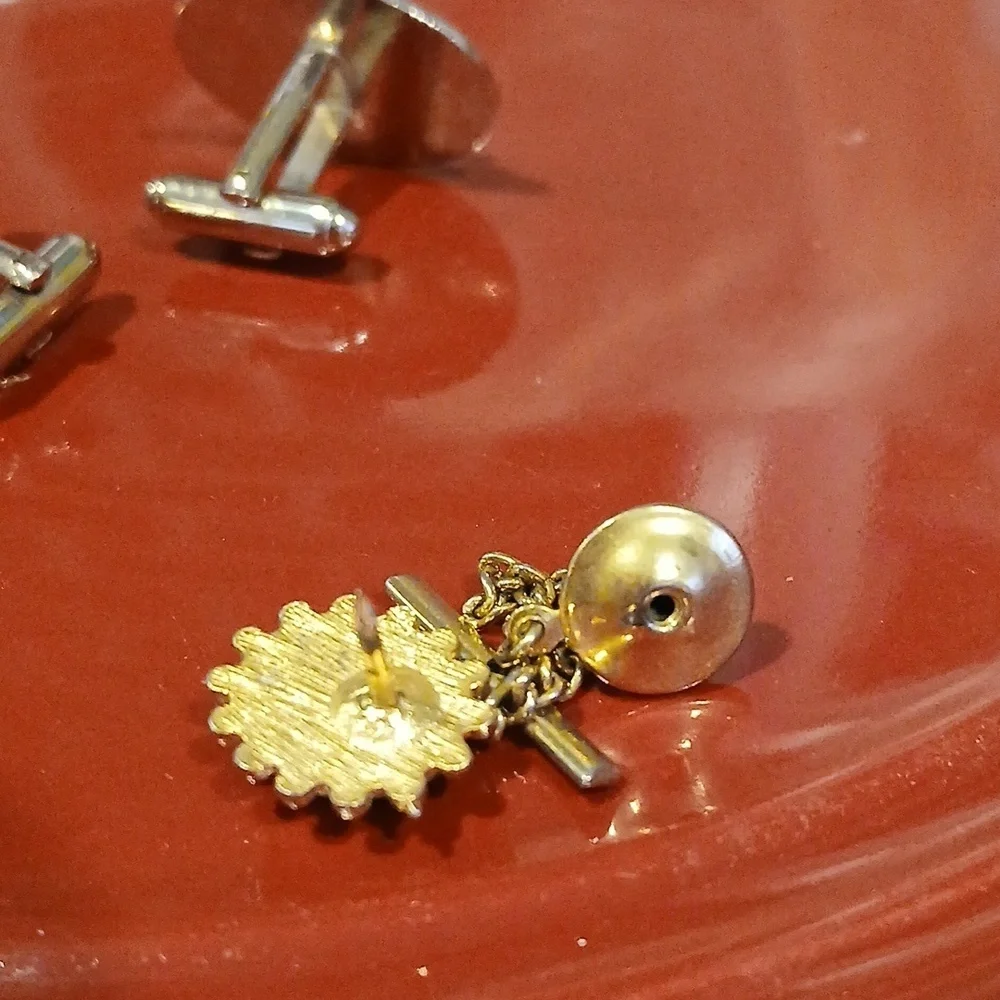 Gold and Black Cufflinks